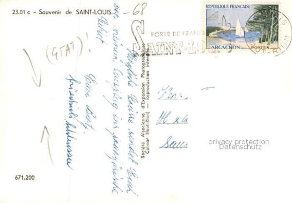 Saint-Louis Alsace 68 St Ludwig Elsass Teilansichten Trachten – Bild 2