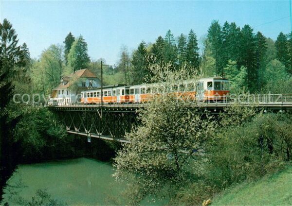 Taeuffelen BE BTI Pendelzug bei Hagneck