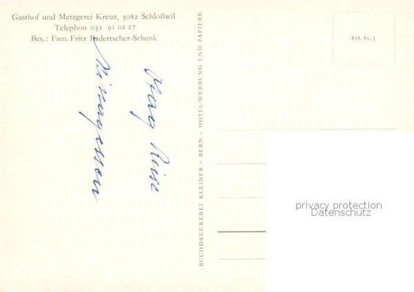 Schlosswil Gasthof Metzgerei Kreuz – Bild 2