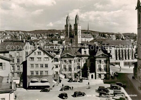 Zuerich ZH Münsterhof Meise Grossmünster