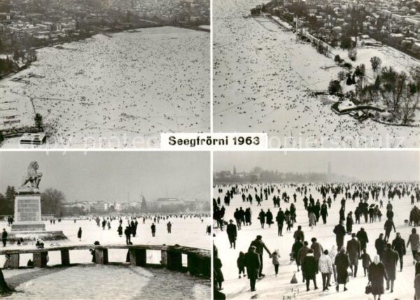 Zuerich ZH Seegfrörni 1963 Teilansichten