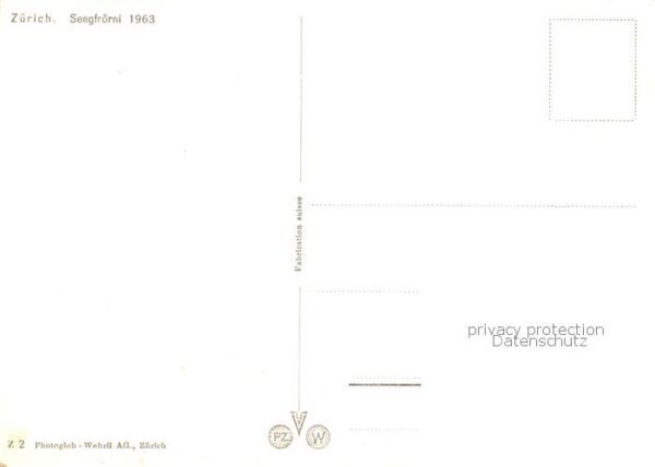 Zuerich ZH Seegfrörni 1963 Teilansichten – Bild 2