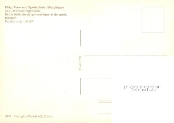 Magglingen Eidg Turn und Sportschule SLL Unterkunf – Bild 2