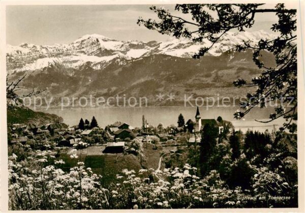 Sigriswil BE am Thunersee Panorama