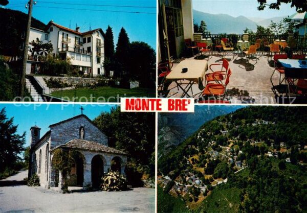 Monte-Bre Lugano TI Albergo Monte Bre Terrasse Fliegeraufna