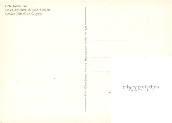 Cresuz-Chatel-Montsalvens FR Hotel Restaurant Le Vieux Chalet – Bild 2