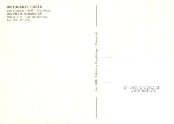 Pian San Giacomo Passo TI Ristorante Posta Panorama – Bild 2