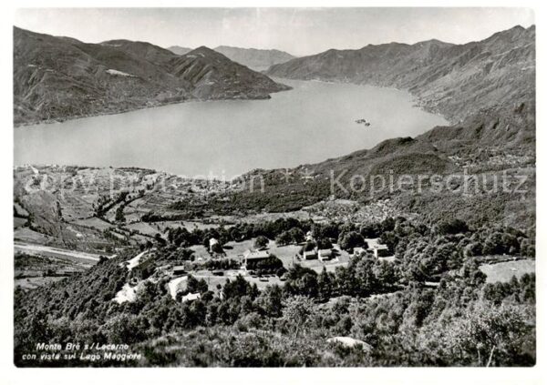 Locarno Lago Maggiore TI Panorama mit Monte Bre