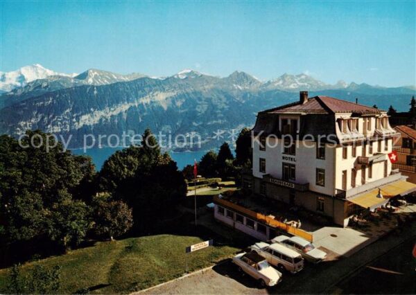 Beatenberg Thunersee BE Hotel Beau Regard mit Jungfrau Schiltho