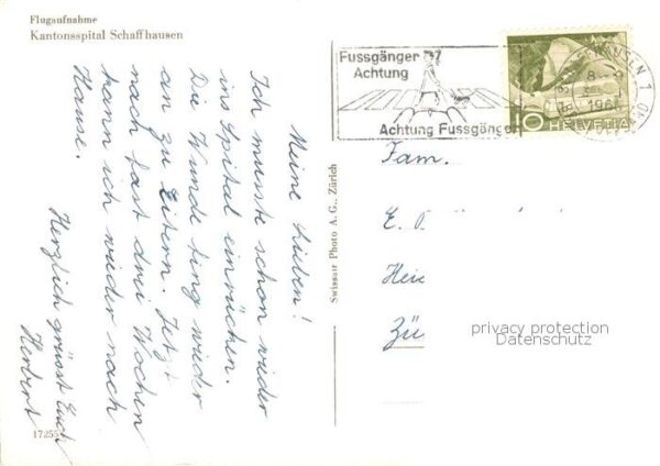 Schaffhausen  SH Kantonsspital Fliegeraufnahme – Bild 2