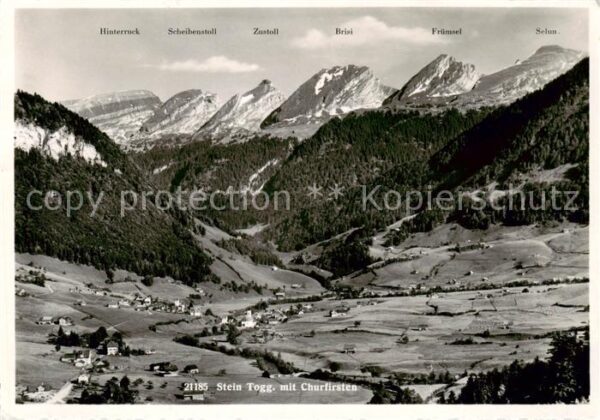 Stein Toggenburg SG mit Churfirsten