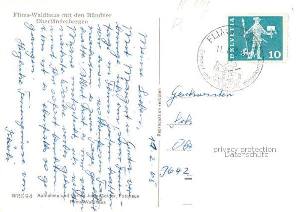 Flims Waldhaus mit den Bündner Oberländerbergen – Bild 2