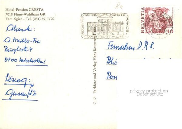Flims Waldhaus Hotel Pension Cresta – Bild 2