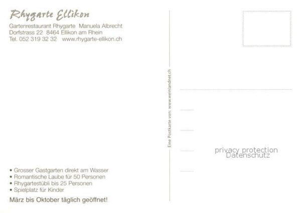 Ellikon Rhein Rhygarte Ellikon Gartenrestaurant Terra – Bild 2