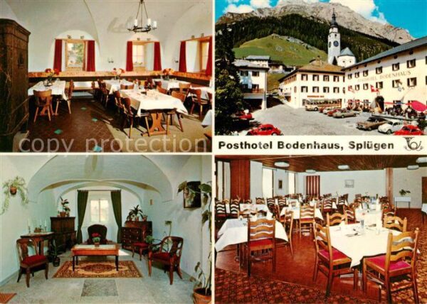 Spluegen 2113m GR Posthotel Bodenhaus Gasträume