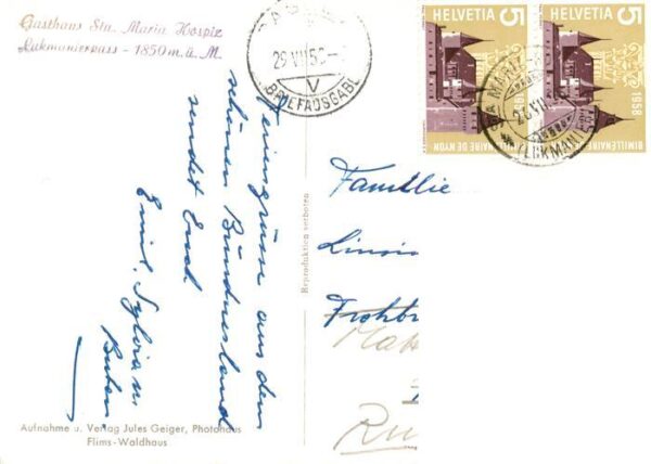 Lukmanierpass 1916m Lucomagno TI Gasthaus Sta Maria – Bild 2