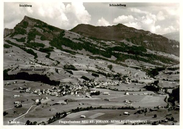 Neu St Johann Nesslau SG Fliegeraufnahme
