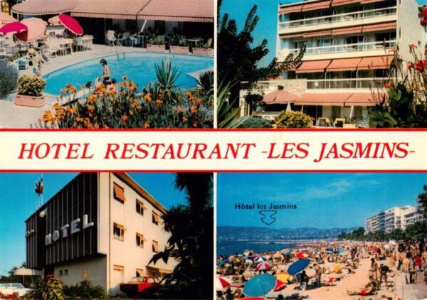 Golfe-Juan 06 Hotel Restaurant Les Jasmins Pool Stran