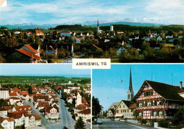 Amriswil Amrisweil TG Panorama Fliegeraufnahme Fachwerkhaus K