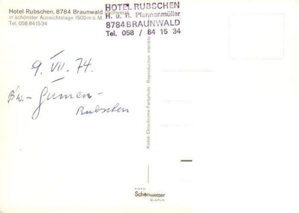 Braunwald GL Hotel Rubschen – Bild 2