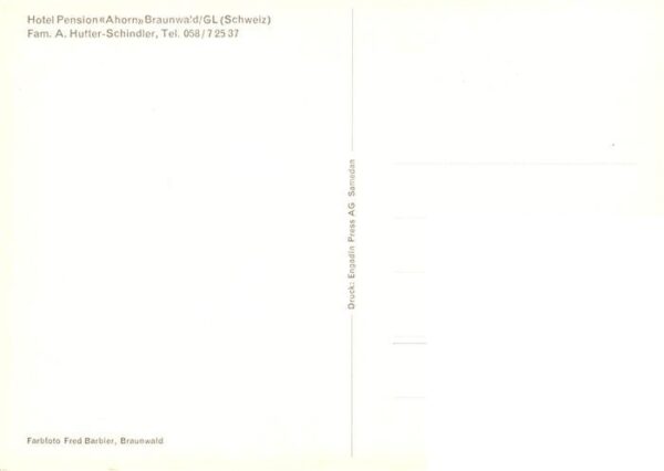 Braunwald GL Hotel Pension Ahorn – Bild 2