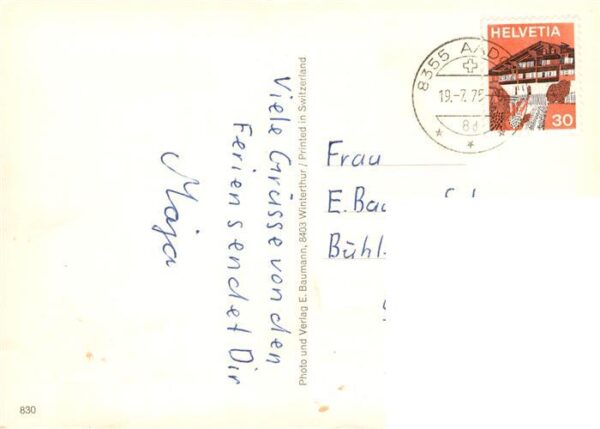 Aadorf TG Ortspartie Kirche Bahnhof Schwimmbad St – Bild 2
