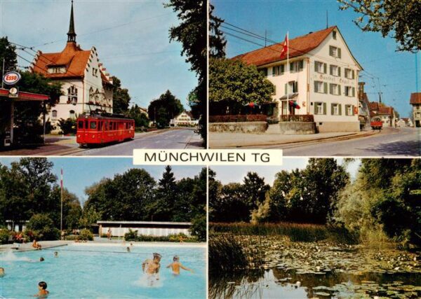 Muenchwilen TG Strassenbahn Gasthof Engel Schwimmbad S