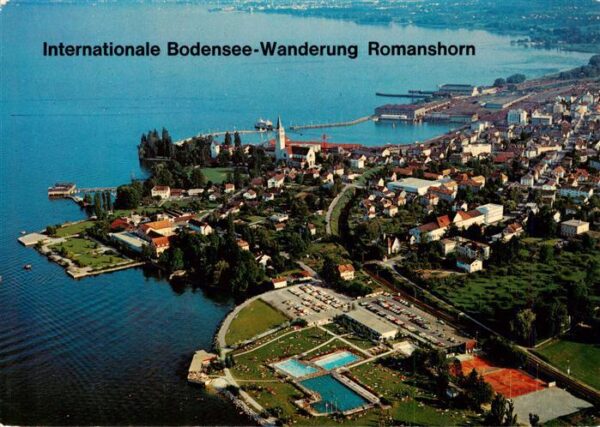 Romanshorn TG Fliegeraufnahme mit Schwimmbad am Boden