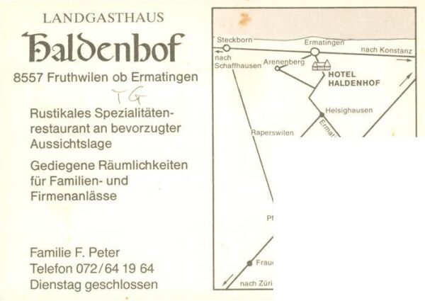 Fruthwilen Landgasthaus Haldenhof – Bild 2