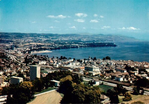 Morges VD Vue generale aerienne