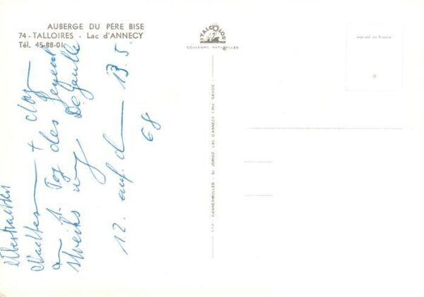 Talloires 74 Haute-Savoie Lac d’Annecy Auberge du Pere Bise Terra – Bild 2