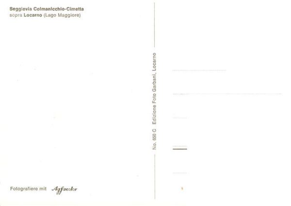 Locarno Lago Maggiore TI Seggiovia Colmanicchio Cimetta – Bild 2