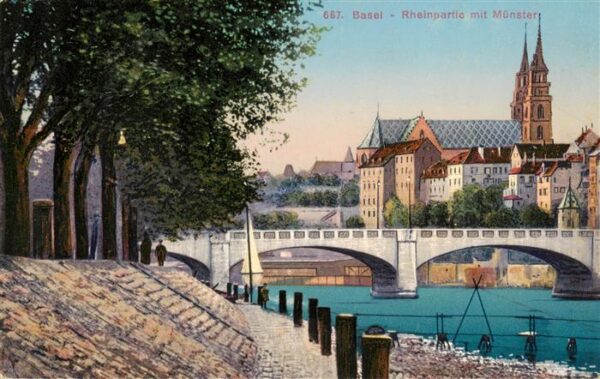Basel BS Rheinpartie mit Münster