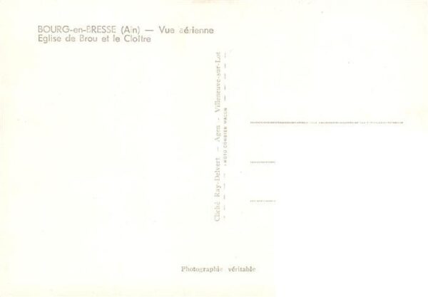 Bourg-en-Bresse Vue aerienne Eglise de Brou et le Cloit – Bild 2