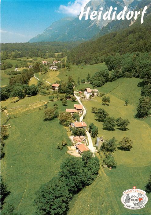 Maienfeld GR Heididorf Fliegeraufnahme