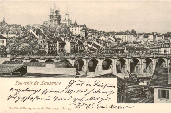 Lausanne VD Stadtansicht