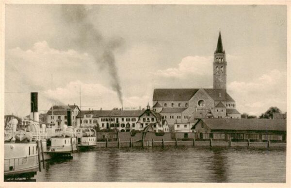Romanshorn TG Hafen mit Kirche