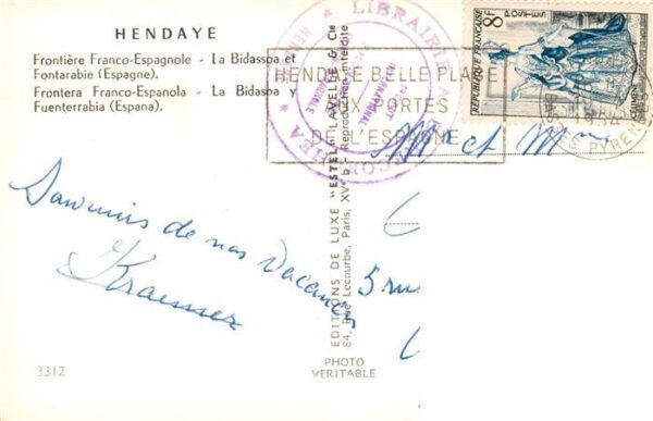 Hendaye 64 Frontiere Franco Espagnole La Bidassoa – Bild 2