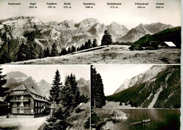 Grabs SG Alpenpanorama Bergsee Kurhaus Voralp