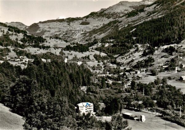 Bad Serneus Panorama Blick gegen Mezzaselva Saas un