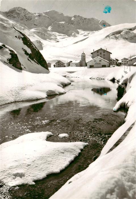 Bivio Winterlandschaft Alpen