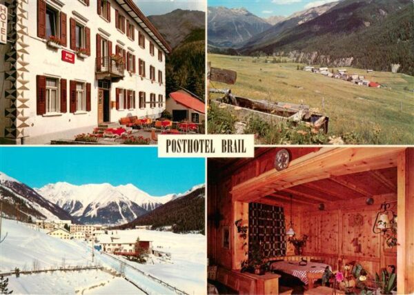 Brail Posthotel Brail Gaststube Panorama Orts