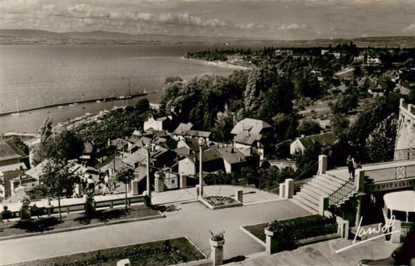 Thonon-les-Bains 74 Haute-Savoie Le lac La Promenade Le Funiculaire et l