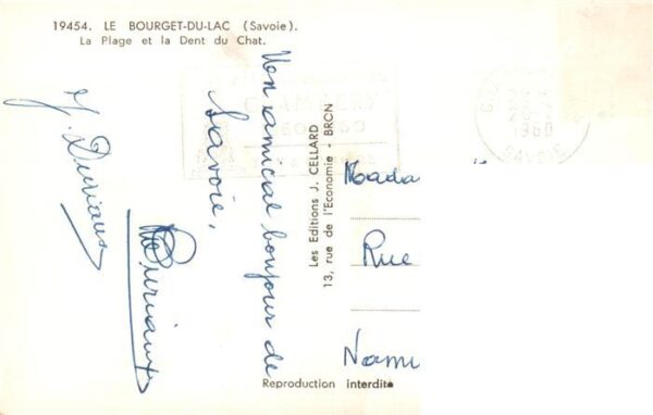 Le Bourget-du-Lac 73 Savoie La Plage et la Dent du Chat – Bild 2
