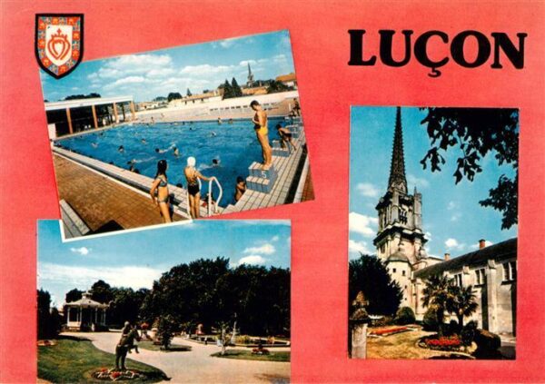 Lucon La piscine Le jardin Dumaine La cathedr