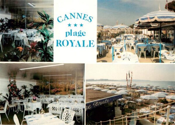 Cannes 06 Bar Restaurant La Croisette Plage Royal