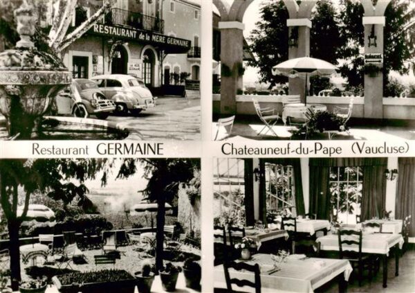 Chateauneuf-du-Pape 84 Vaucluse Restaurant La Mere Germaine Vue partiel