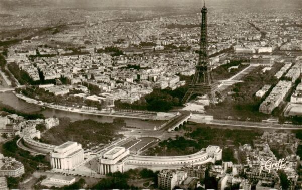 Paris 75 Vue aerienne Le Palais de Chaillot La S