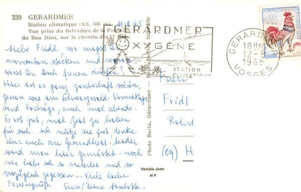 Gerardmer 88 Vosges Station climatique Vue prise du Belvede – Bild 2