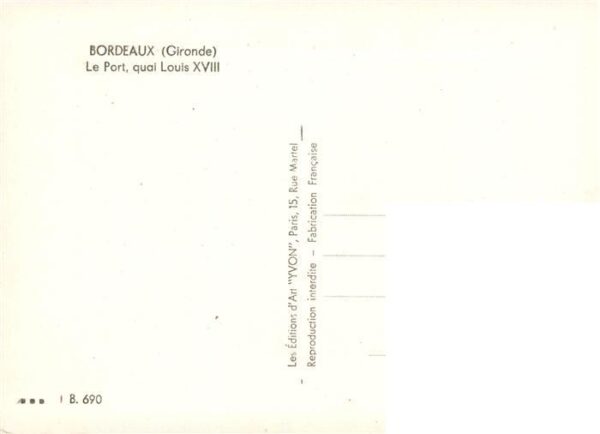 Bordeaux 33 Le Port quai Louis XVIII – Bild 2